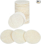 Nogeqi 20 Pcs Natural Loofah Sponge Pads by Unknown
