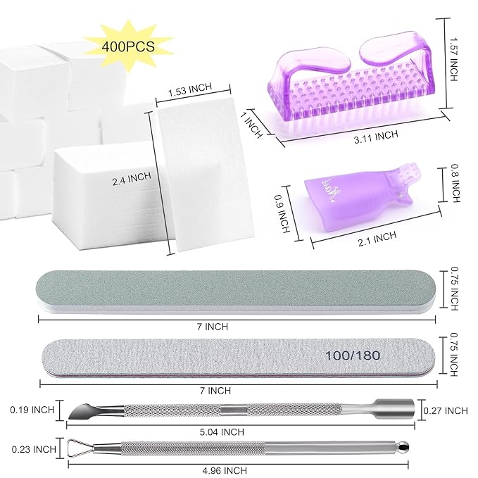 Gel Nail Polish Remover Tools Kit, - Image 2