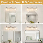 Bathroom Light Fixtures, Brushed Nickel Vanity Lights - Image 4