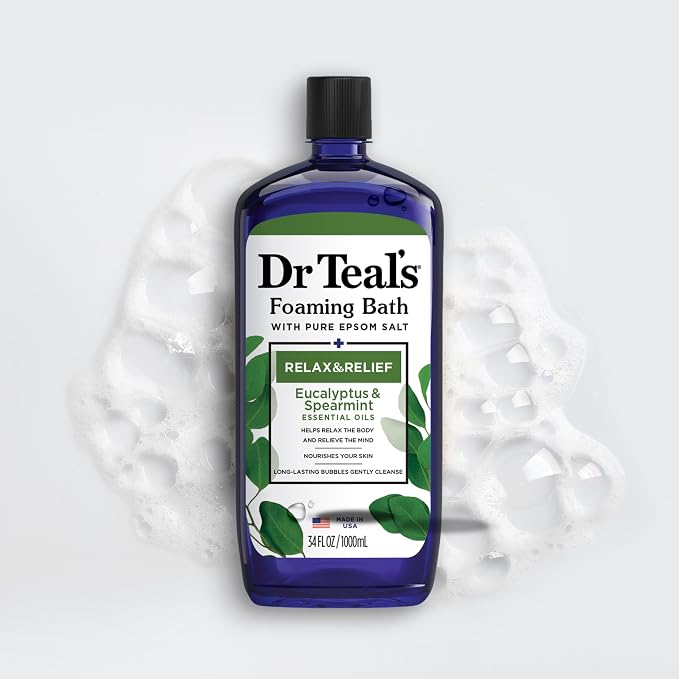 Dr Teal's Foaming Bath with Pure Epsom Salt, Relax & Relief with Eucalyptus & - Image 7