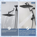 Hibbent Upgraded cUPC Certified 13'' Shower Head Combo, High Pressure 5-spray - Image 6