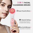 Facial Cleansing Brush, 3 in 1 Electric Face Scrubber - Image 2