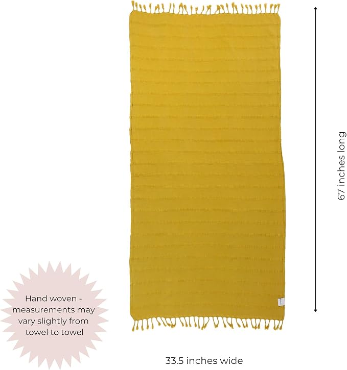 InfuseZen Stonewashed Turkish Bath & Beach Towel –100% Organic Turkish Cotton - Image 3