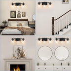 3-Lights Bathroom Vanity Light Fixtures, Modern Black Vanity Lights Over Mirror - Image 7