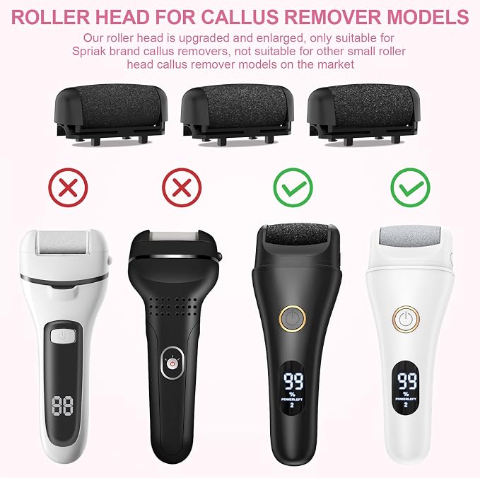 8 Pack Refill Rollers, Replacement Rollers Heads, 3 Pack Extra Coarse, 3 - Image 5