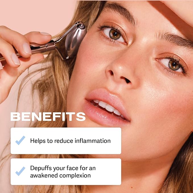 Sacheu Stainless Steel Face Roller Skin Care and Lymphatic Drainage — Cooling - Image 4