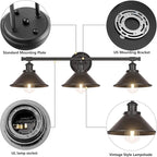 Licperron 3-Light Black Bathroom Vanity Light Fixtures Over Mirror, Farmhouse - Image 3