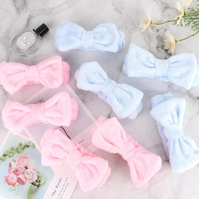 Ondder Spa Headbands for Women, Bow Makeup Skincare Headbands for Washing Face - Image 7