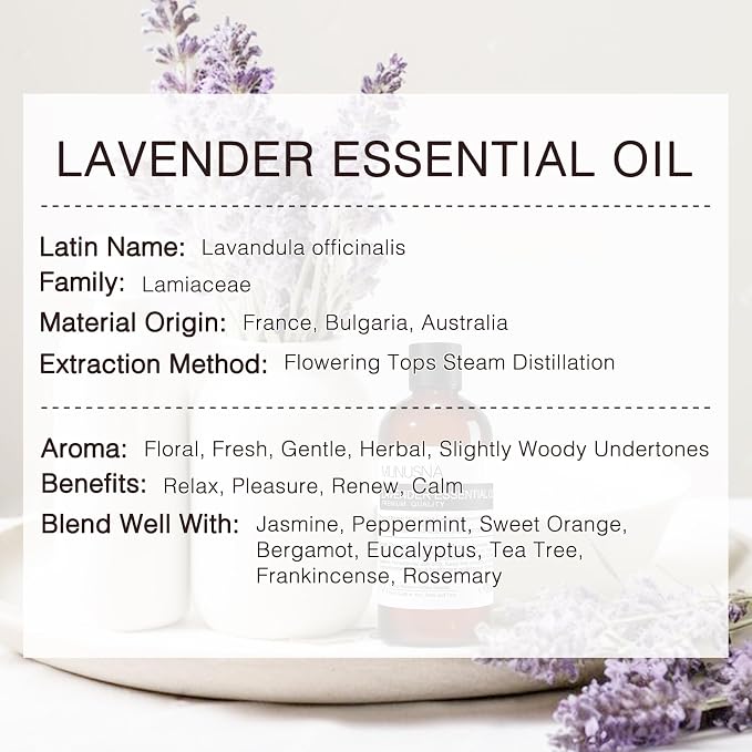 Lavender Essential Oil, Pure & Natural Lavender Oil 100ML, Premium Grade - Image 3