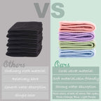 Whaline 4Pcs Spa Facial Headband Super Absorption Makeup Hair Wrap Adjustable - Image 3