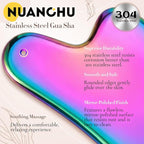 Nuanchu Stainless Steel Gua Sha Facial Tool, Metal Gua Sha - Image 6