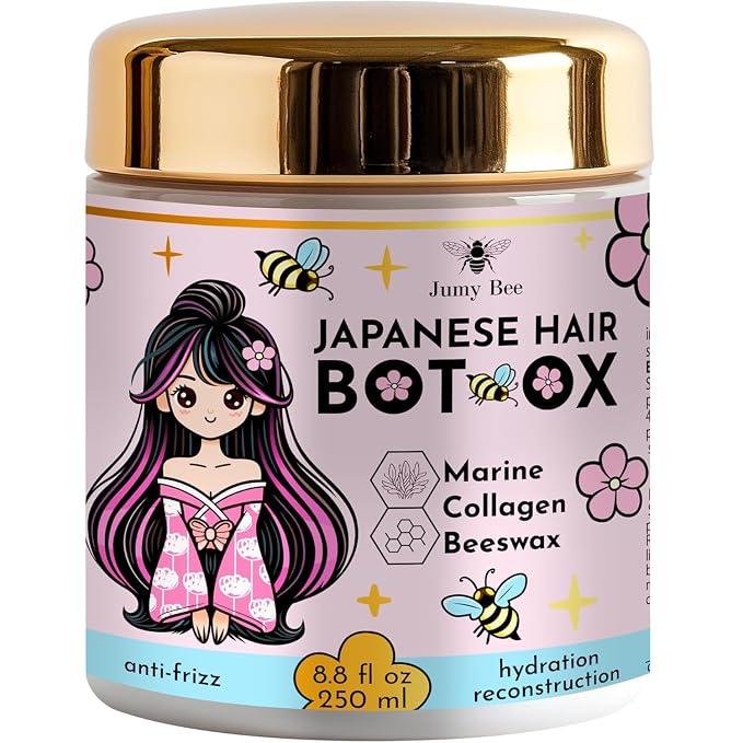 Japanese BTX Hair Mask for Damaged Hair B-TOX – Collagen & Keratin Treatment by JumyBee