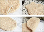 2 Pcs Exfoliating Gloves, Bath Shower Gloves Mitts Bamboo Fiber Bath Body - Image 4