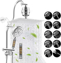 Hibbent Dual Filter All Metal 12" Rainfall Showerhead Combo, High Pressure by Hibbent