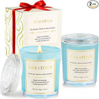 Scented Candles for Home, Wood Wick Sage Citrus Scented Candle, 22.6 oz 150 by CJVIUS