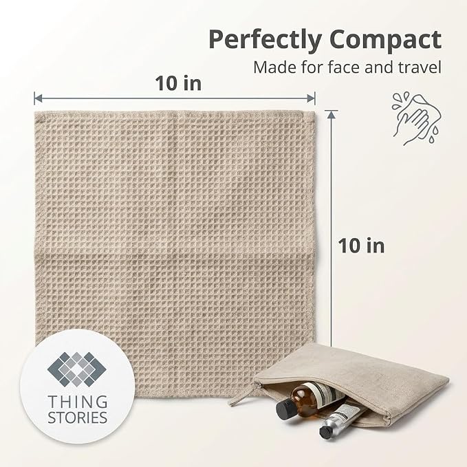 Flax Linen Washcloths for Bathroom - Image 2