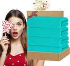 Turquoise Bath Towels - Image 4