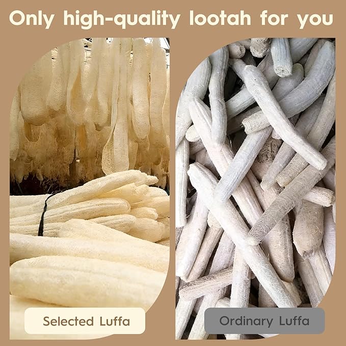 Natural Loofah Exfoliating Body Scrubber Made - Image 3