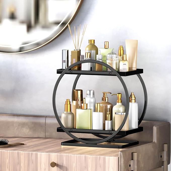 Bathroom Counter Organizer, 2 Tier Bathroom Organizer Countertop, Vanity Makeup - Image 5