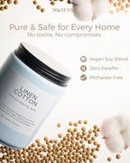 M&SENSE Fresh & Linen Cotton Scented Candles - Image 5