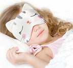 Haysandy 3 Pieces Sleep Mask for Kids Girls Cute Cat Sleeping Eye Cover Soft - Image 6