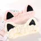 2 Pcs Cat Ears Headband, Cute Spa Headbands - Image 8