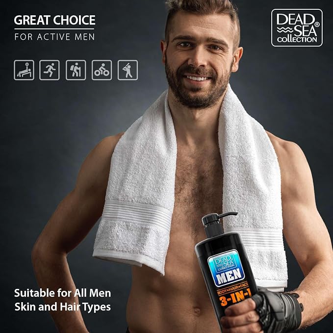 Dead Sea Collection Mens Body Wash 3 in 1 – Citrus Body Wash - Image 5