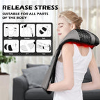 Blue Elf Shiatsu Electric Neck Back Massager Pillow 3D Kneading - Image 2