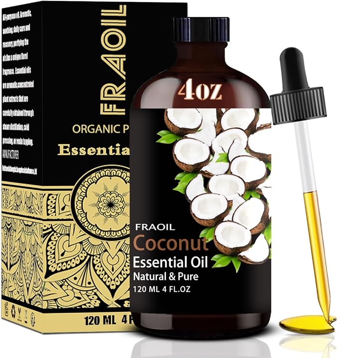 Coconut Essential Oil, Coconut Oil 4 Fl Oz 120ML by FRAOILESSENTIALOIL