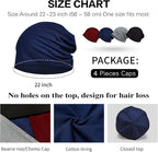 Women's Summer Beanie for Men Hat Boho Hats Adult Dwarf Hats Chemo Cap Cancer - Image 3