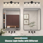 Espird Bathroom Vanity Light Fixtures Matte Black Bathroom Lighting Fixture - Image 5