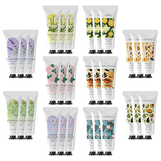 BODY & EARTH 30 Pack Hand Cream Lotion Bulk Mini Hand Lotion Hand Cream by BODYEARTH