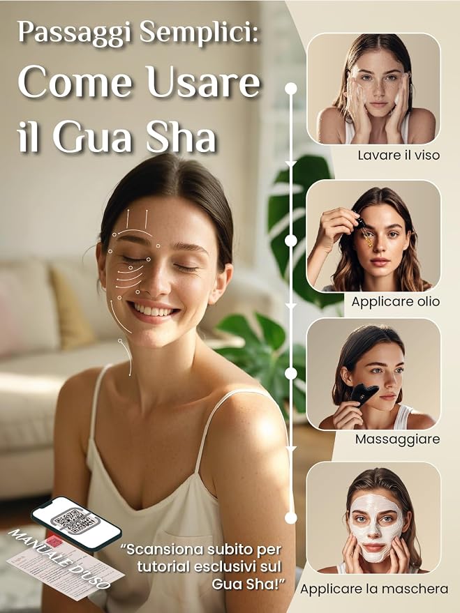 Rena Chris Gua Sha Facial Tools, Manual Massage Tool - Image 5