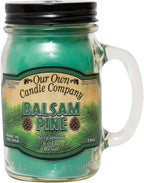 Balsam Pine Scented Mason Jar Candle – 13 oz, Long Lasting 100 Hour Burn by OurOwnCandleCompanycandles