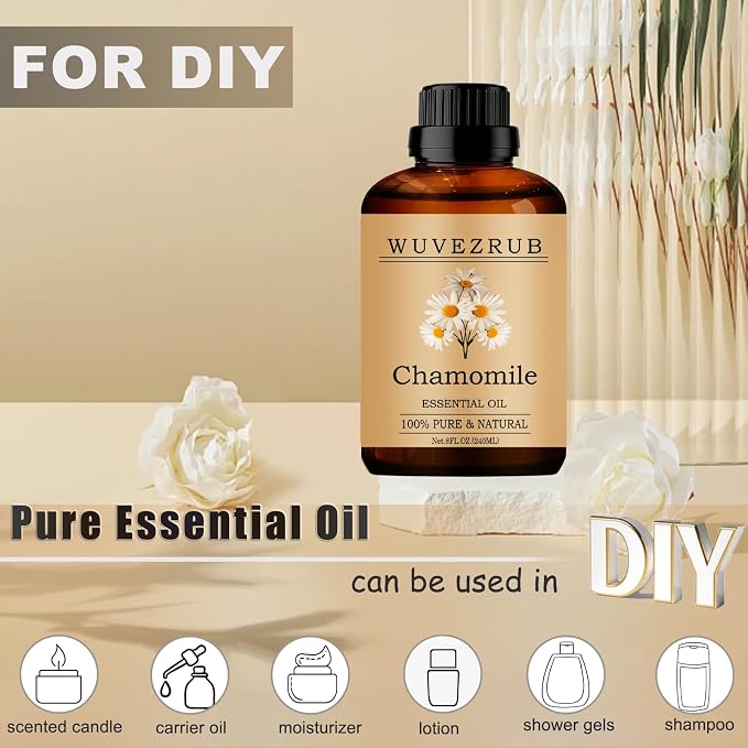 Chamomile Essential Oil -, 240ML Pure and Natural - Image 3