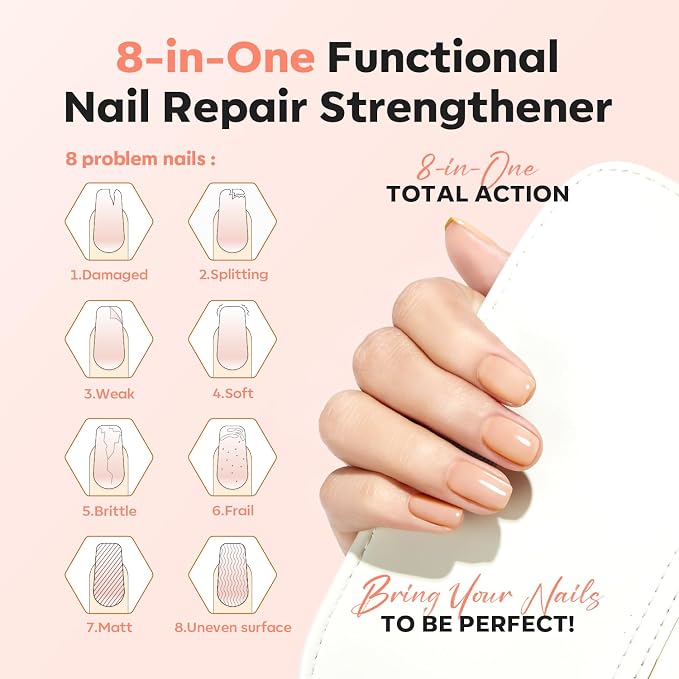 modelones Nail Strengthener Nude Nail Repair - Image 2