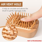 Handmade Natural Wooden Hair Brush Hairbrush - Image 5