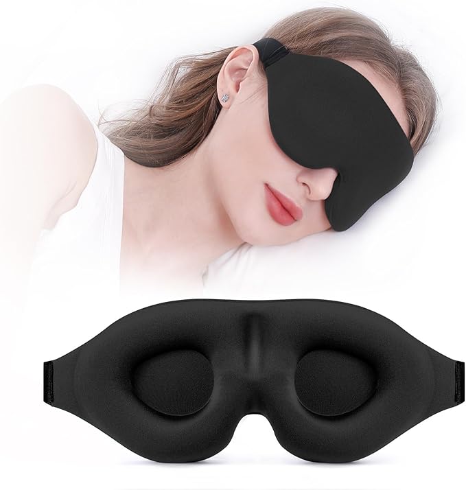 YIVIEW Sleep Mask for Side Sleeper, Complete Light Blocking 3D Sleeping Eye Mask by YIVIEW