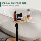 Yumkfoi Bamboo Bathtub Tray Table - Image 2