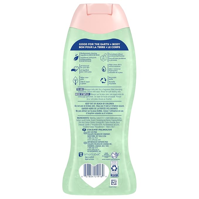 Softsoap Moisturizing Body Wash and Shave Gel, Cool Cucumber Scent, 20 fl oz - Image 10