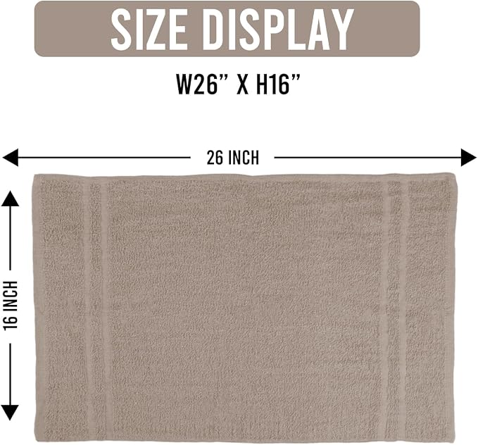 24 Pack Sand Hand Towel 100% Cotton Spa Towel – 16x26 inches Highly Absorbable - Image 2