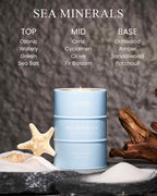 M&SENSE Sea Minerals Scented Candles Ocean Large, Natural Soy Candles 21.2oz - Image 2