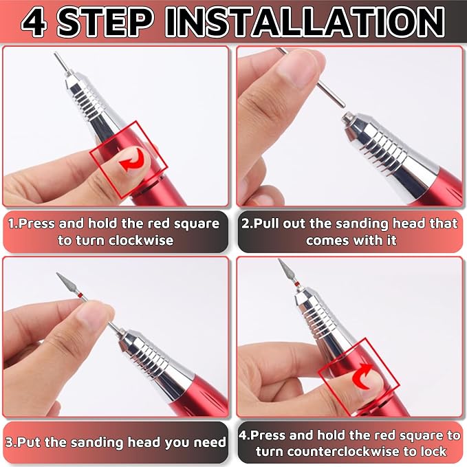 Russian Manicure Drill Bits 30PCS，Electric Nail Drill Bits Nail Drill Bit - Image 4