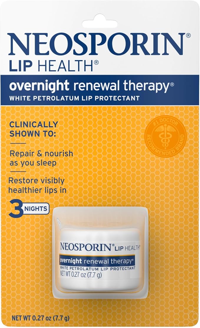 NEOSPORIN Lip Health Overnight Renewal Therapy White Petrolatum Lip Protectant by BAND-AID%C2%AEBrand