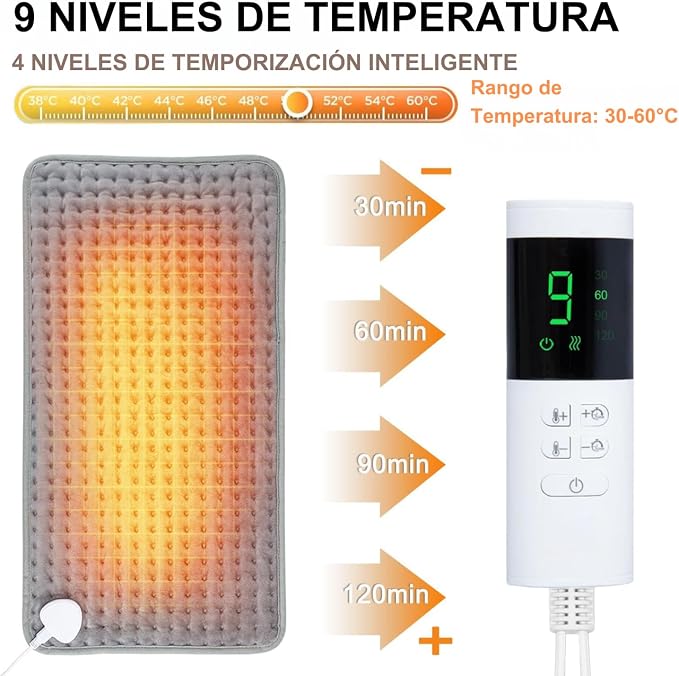 Electric Heating Pad for Back Pain Relief, Portable Heating Pad for Period - Image 5