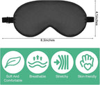 6 Pieces Natural Silk Sleep Mask Soft Eye Mask Adjustable Strap Blindfold - Image 2