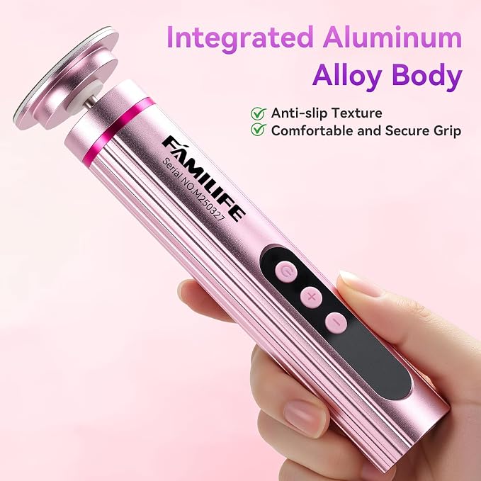 FAMILIFE Electric Foot File Callus Remover – Rechargeable Pedicure Tool - Image 4