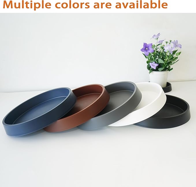 1 Pack Plant Saucer Tray for Ceramic Plastic Pots, 6 inch Plant Saucers for - Image 6