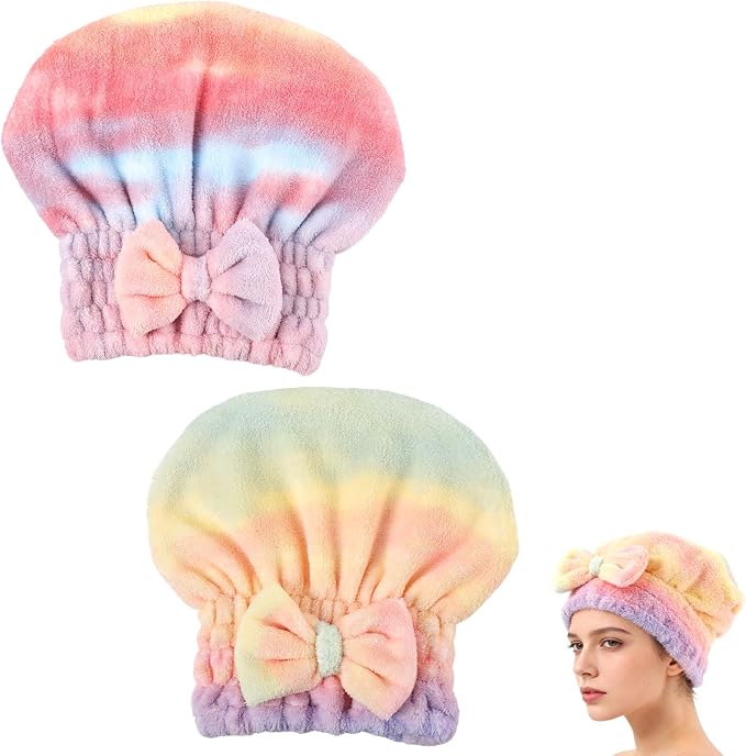 2PCS Super Absorbent Hair Towel Wrap by Unknown