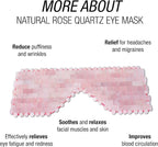 Eurow Luxe Natural Rose Quartz Eye Mask - Image 5